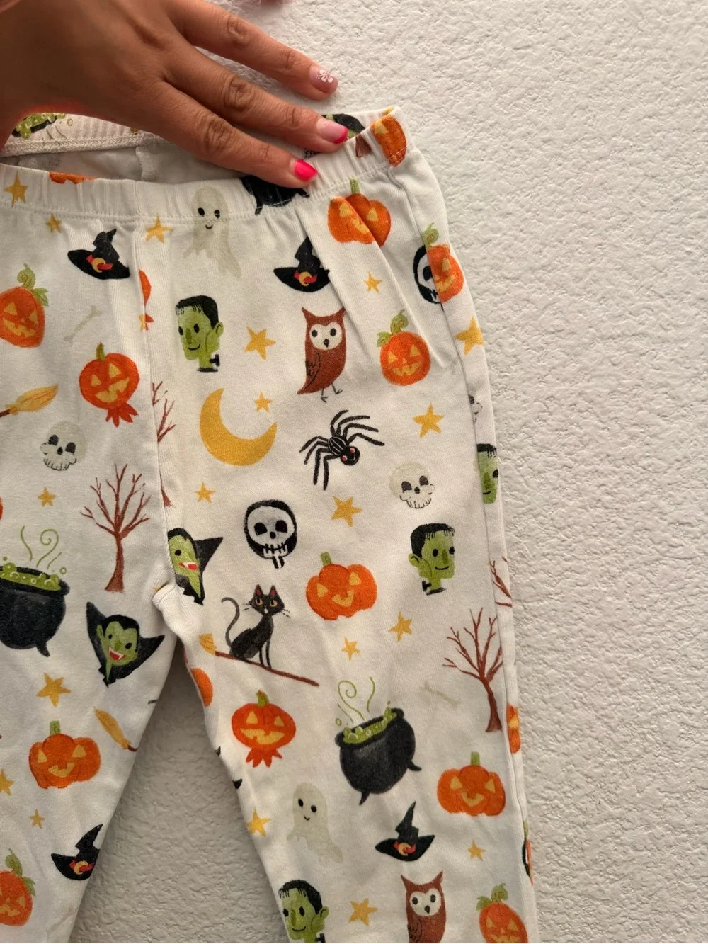 Pottery Barn Kids Halloween Pajama Set - Orange & White